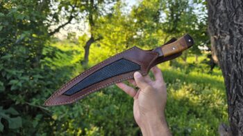 Rose-Wood-And-Olive-Wood-Handle-Chef-Kitchen-Steak-Knife