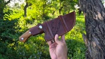 Custom Handmade Leather Sheath Cleaver