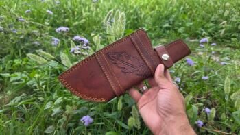 Handmade-Carbon-Steel-Chef-Cleaver-Kitchen-Knife-With-Genuine-Leather-Sheath