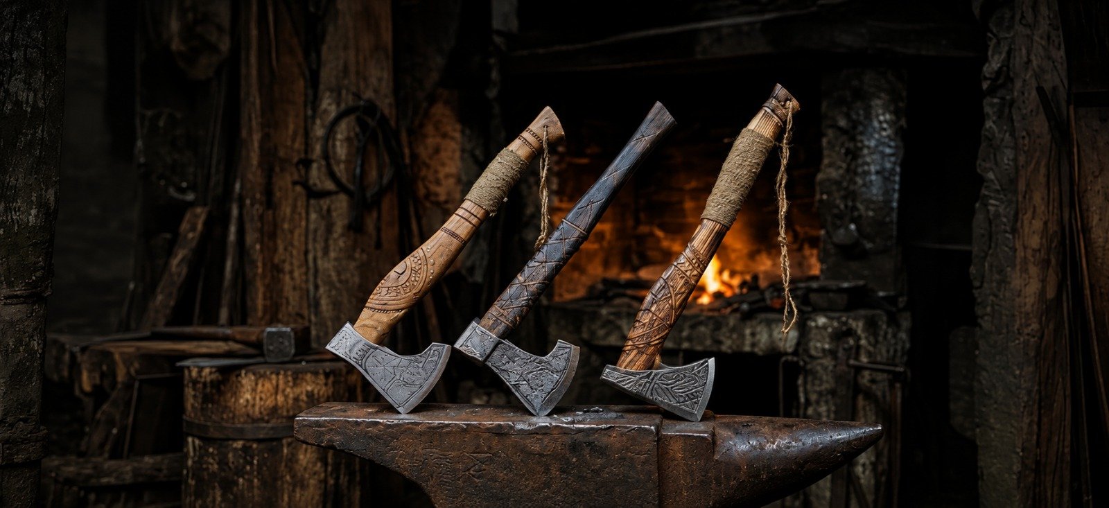 handmade Axes Banner